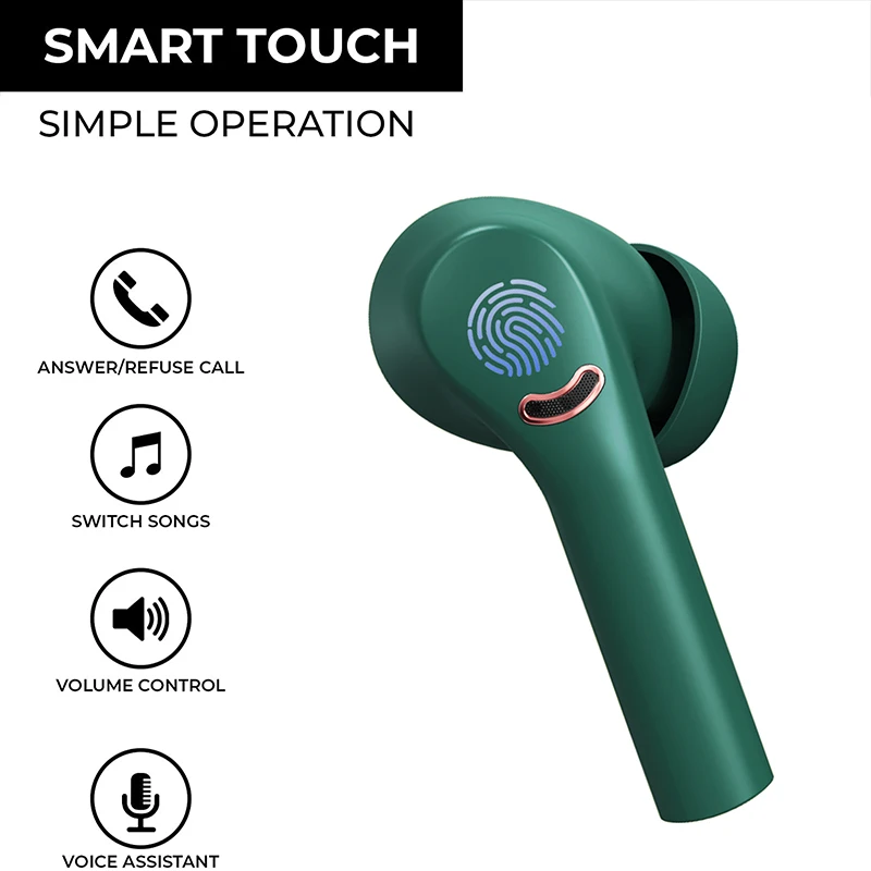 tws bluetooth 5 2 headphones with microphone hd stereo wireless earphones sports waterproof earbuds for iphone huawei xiaomi free global shipping