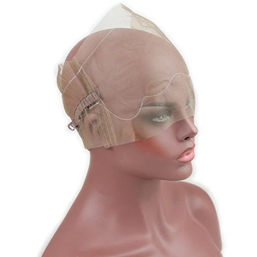 360 кружевная шапочка для парика Швейцарская и французская сетка волос с