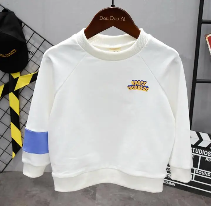 T-shirts Одежда для мальчиков Одежда для детей на весну и осень г. Новые детские хлопковые милые комплекты комплект одежды для маленьких мальчиков из 3 предметов Костюмы комплект одежды для малышей - Цвет: T-shirts