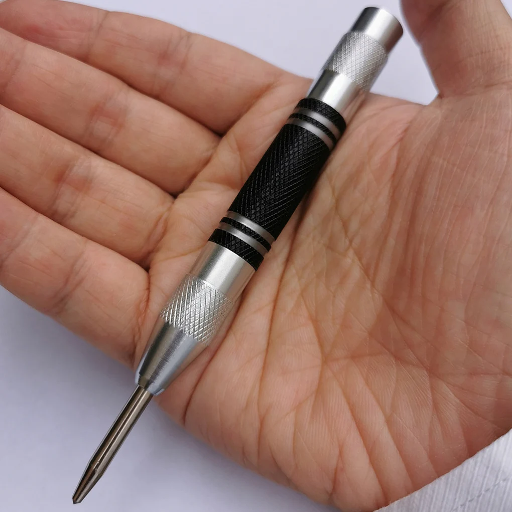 Automatic Center Pin Spring Loaded Mark Punch Tool Wood Indentation Woodworking Bit Portable Non-slip Puncher | Инструменты