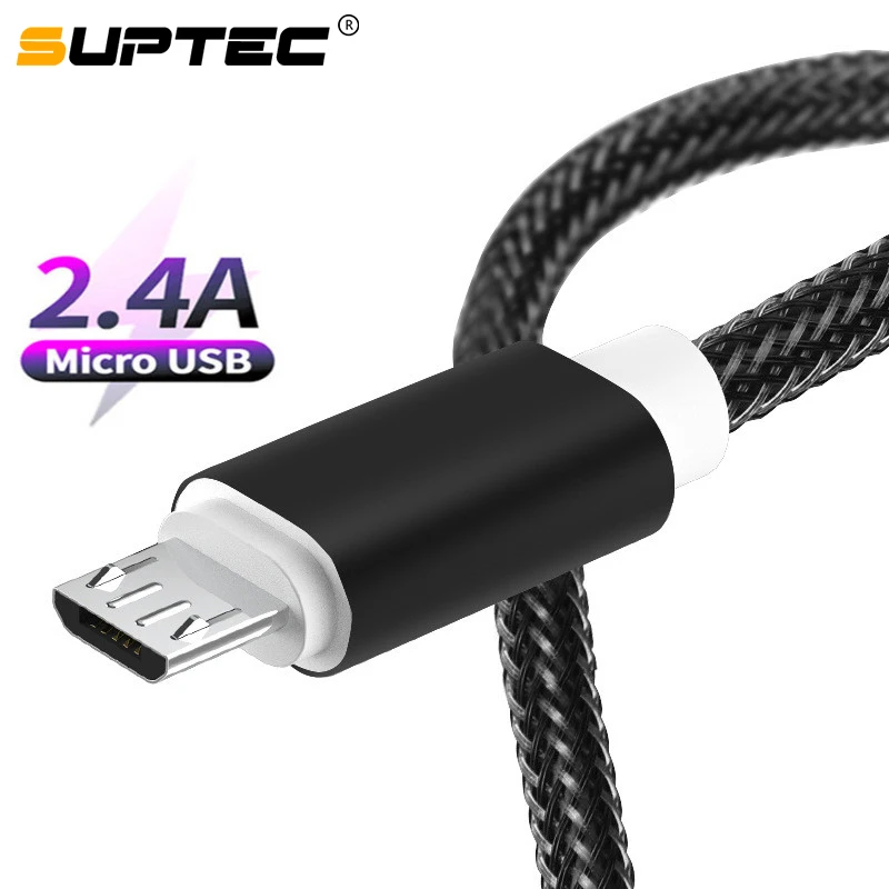 Кабель SUPTEC Micro USB 2 4 А для быстрой зарядки и передачи данных 3 м | Мобильные телефоны