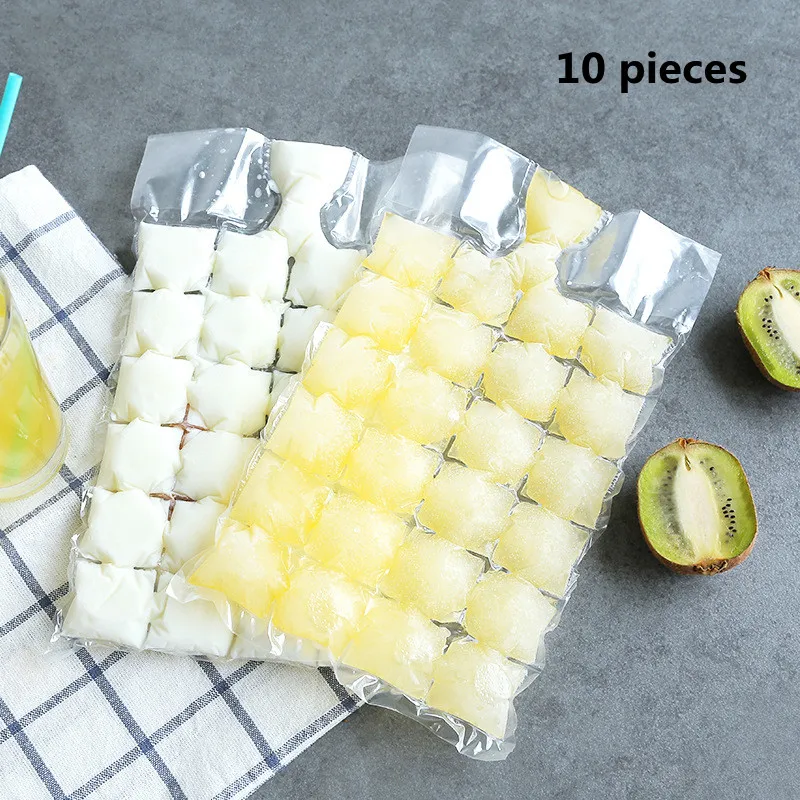10 шт./упак. форма кубика льда одноразовые термосклеиваемый пакет пакеты для