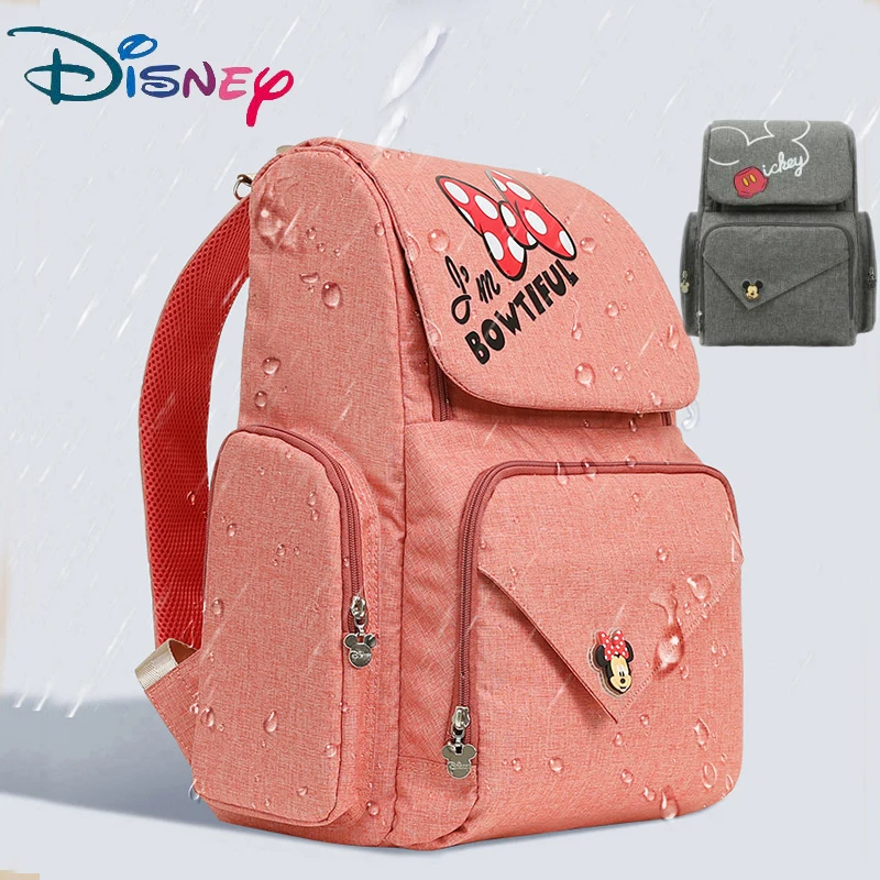 Disney бутылочка для кормления изоляционная Мумия сумка ткань Оксфорд сумка для хранения подгузников рюкзак модный водонепроницаемый большой емкости сумка для подгузников