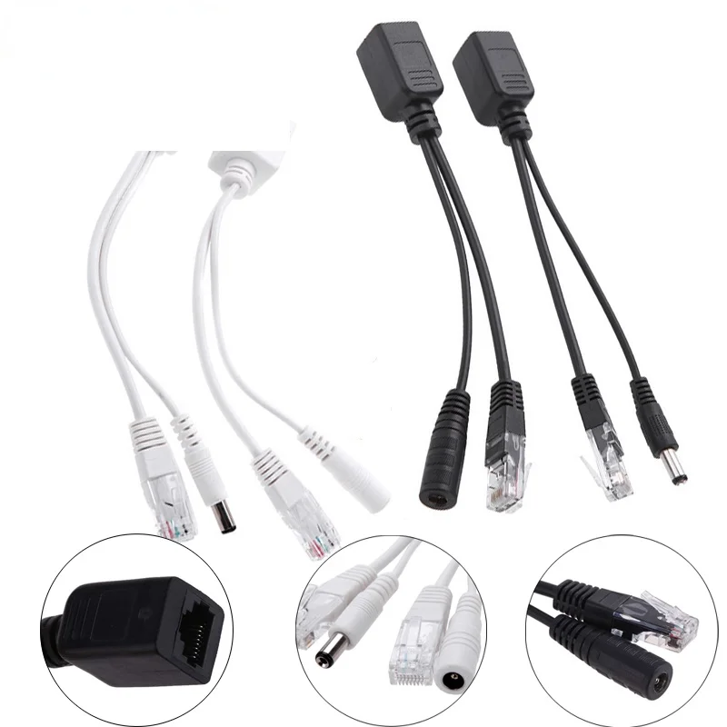 

Адаптер POE RJ45 для кабеля, инжекторный разветвитель, стандартный пассивный синтезатор, сепаратор, суммирующая мощность над экранированная л...
