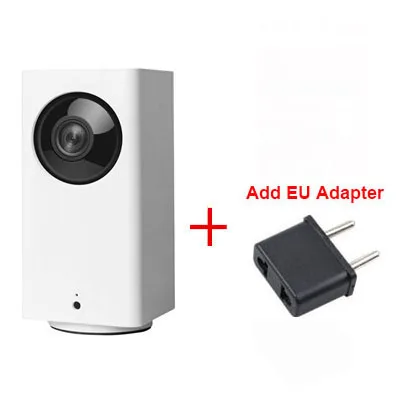 add EU Plug Xiaomi Mijia Smart IP камера 110 градусов 1080p Пульт дистанционного управления Dafang wifi IP Cam IR ночное видение 360 градусов панорамная камера - Цветной: add EU Plug