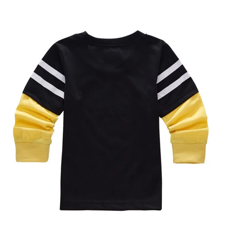 Весенние футболки с длинными рукавами Детские рубашки принтом Бэтмен и Супермен