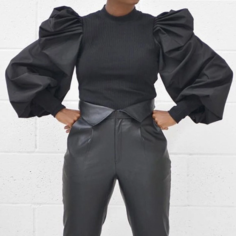 Женская уличная одежда с круглым вырезом новинка Лоскутная трикотажная футболка