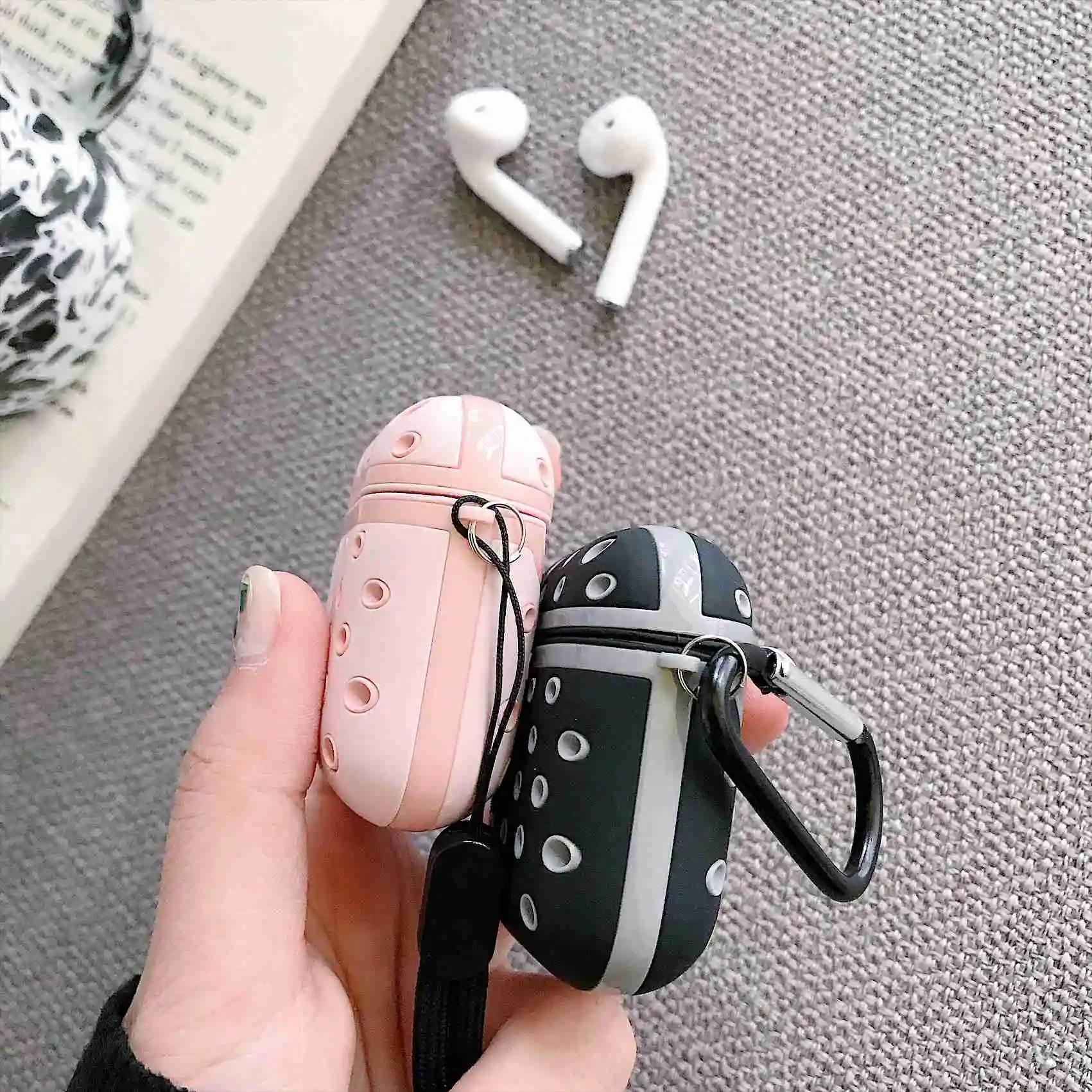 Чехол для наушников Airpods силиконовый чехол с мультяшным рисунком милые чехлы Air
