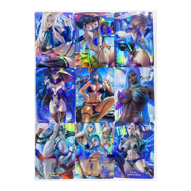 9 шт./компл. ACG Sexy No.5 Pure Edition Toys хобби Коллекционная Игра коллекционная
