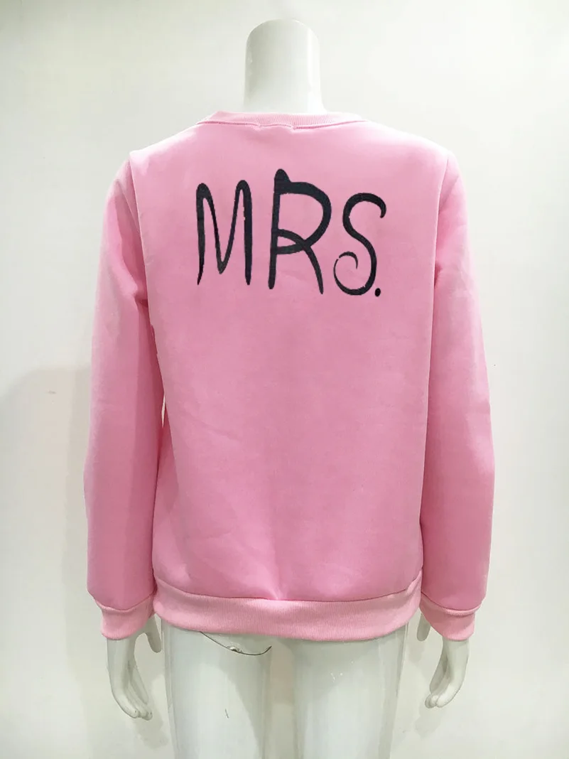 Letter Mr Mrs Hoodies Sweatshirts 2022 Women Casual Kawaii Harajuku Fashion Punk For Girls Clothing European Tops Korean