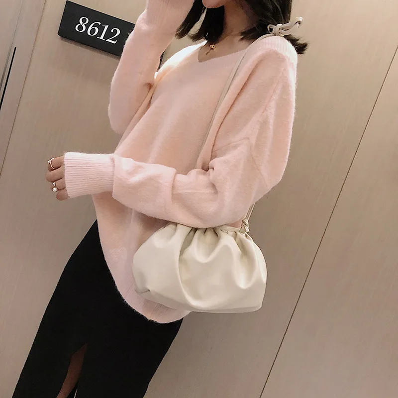 Женская сумка из искусственной кожи новинка 2019 сумка-Кроссбоди в виде пельменей