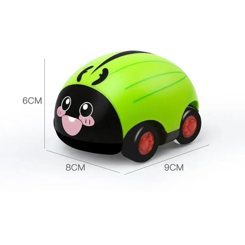 

1pcs Cute Children Insects Pull Back Inertia Car Toy Insect Gift Insect Educational Return Puzzle Car Toys Model Baby For K F8Y9