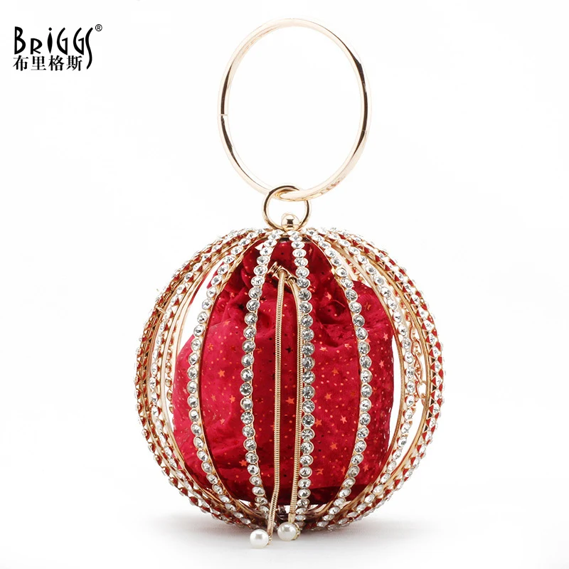 BRIGGS новинка 2021 женские вечерние клатчи с металлическими кристаллами вечерняя
