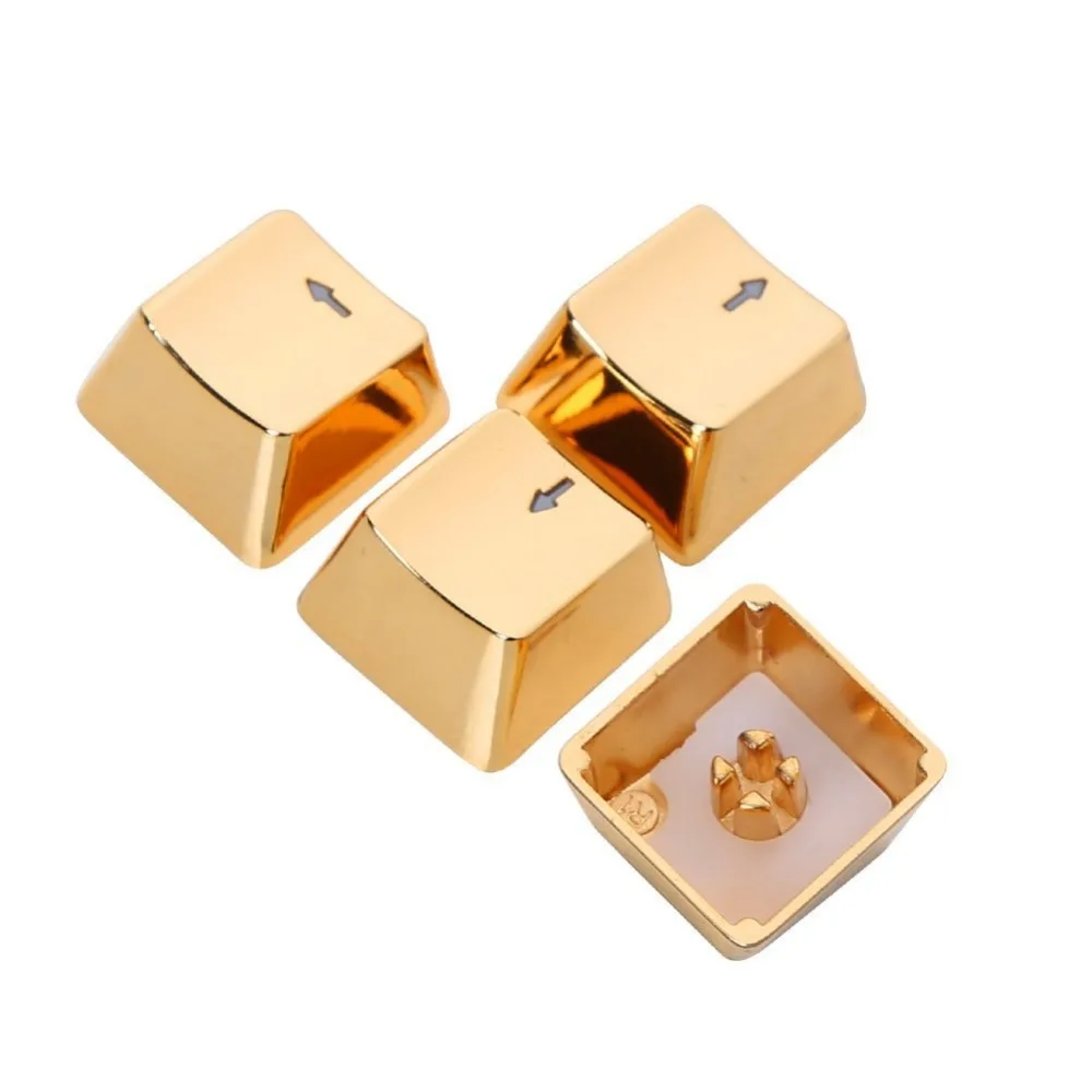 Металлические колпачки для клавиш Золотая стрелка WASD переключателей Cherry MX и