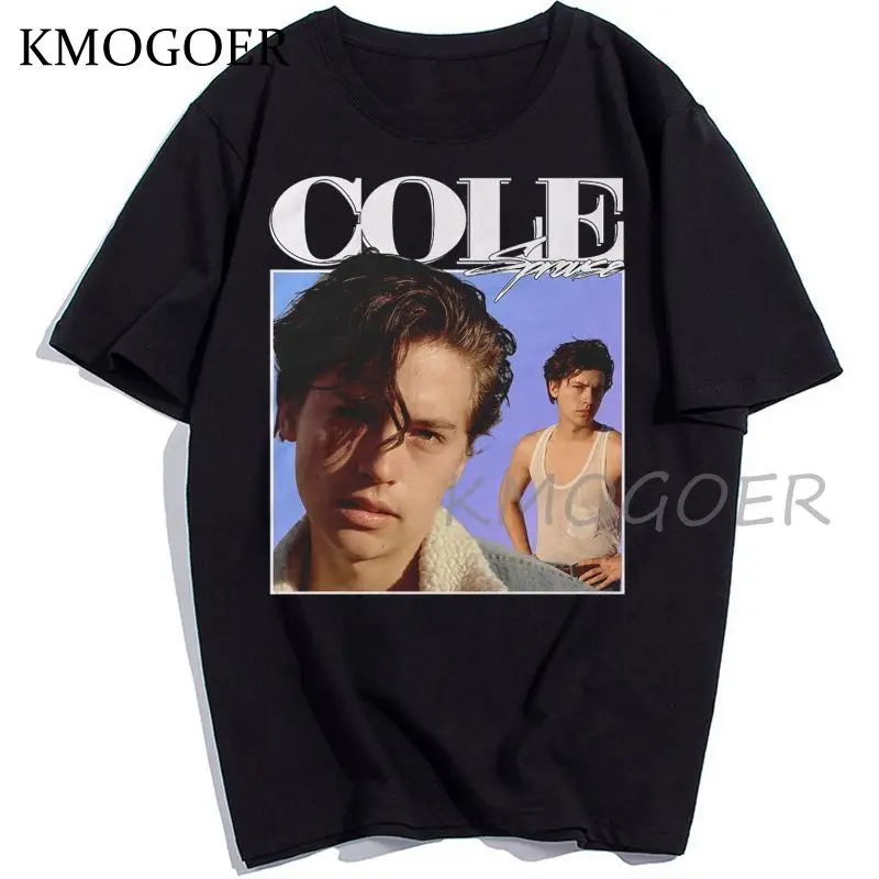 Мужская футболка Cole Sprouse футболки уличная одежда женские повседневные в стиле