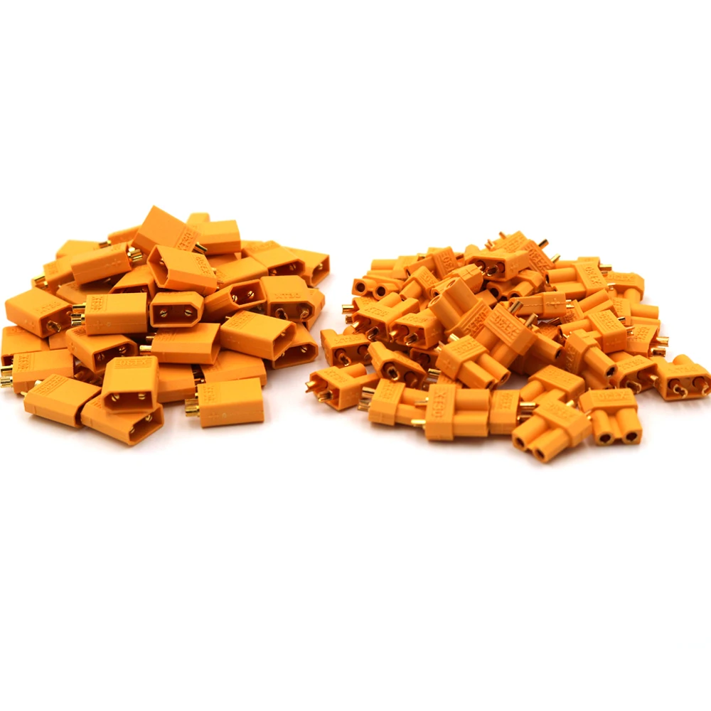 50 парт/лот XT30 XT 30 Plug штекер Женский Разъем Bullet для RC Lipo батарея Квадрокоптер