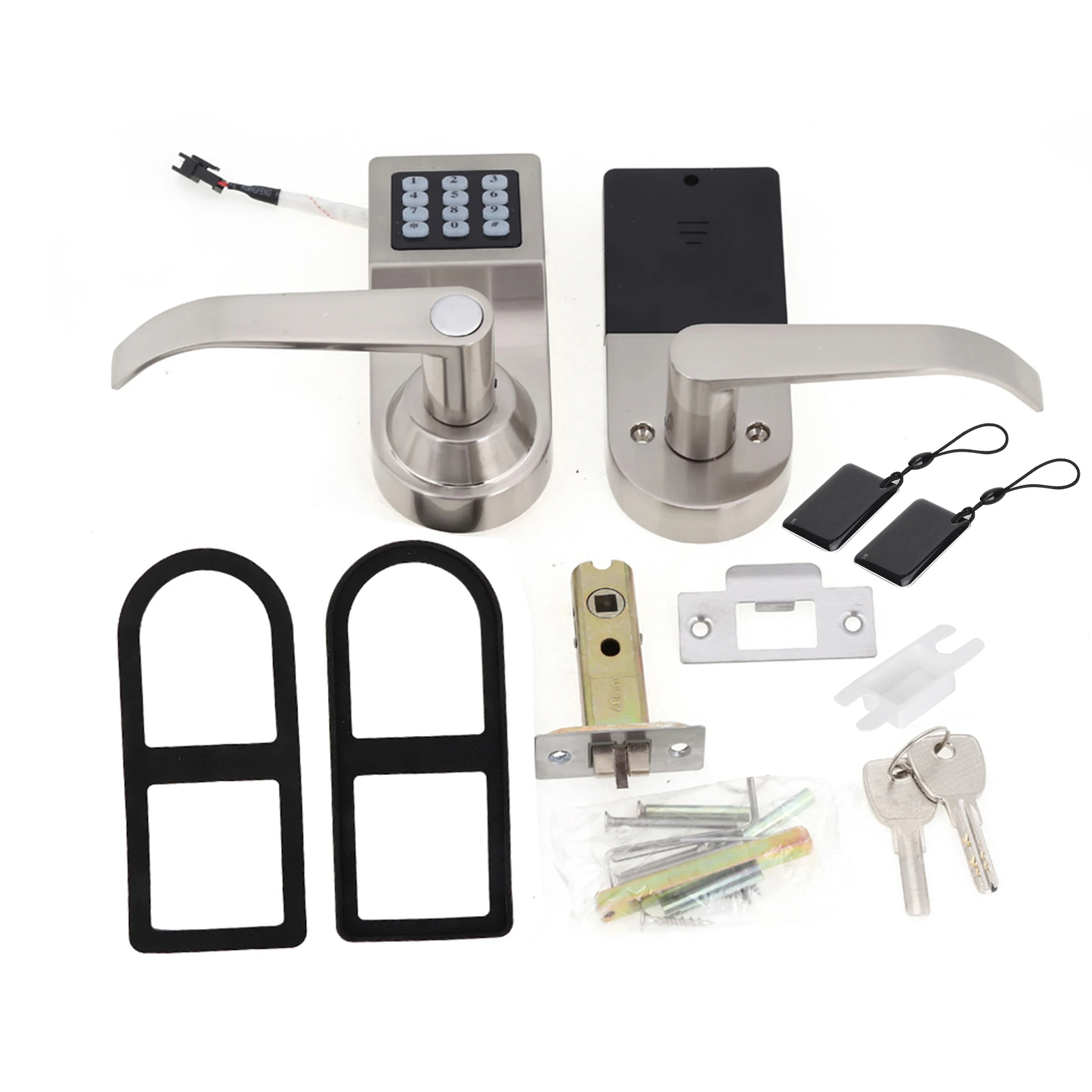 Электронный дверной замок 4 в 1 радиочастотная карта с паролем дистанционным