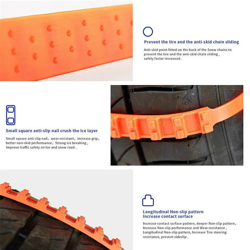 1 шт. противоскользящая цепь для колес|Цепи против скольжения| |