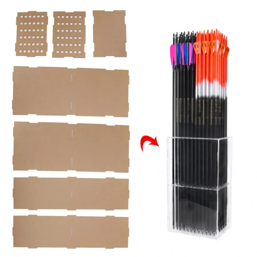 Акриловый прозрачный держатель для стрел из лука коробка вставки контейнер