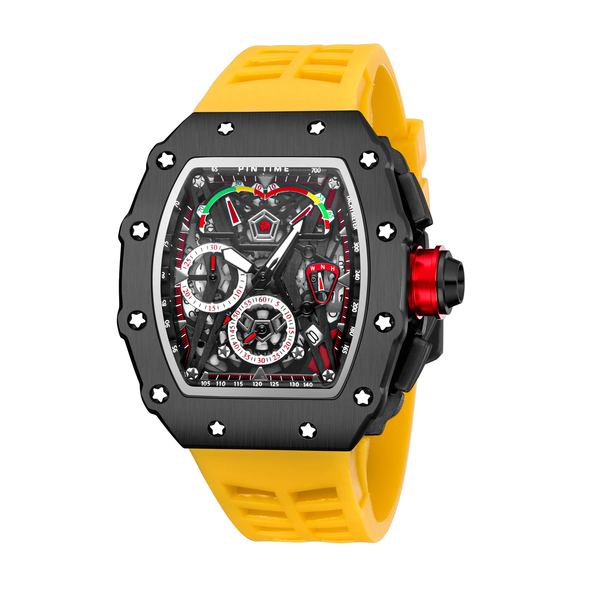 

Cool Black Sport Watch Men Chronograph Waterproof Military Mens Watches Top Brand Luxury Gold Clock Reloj Hombre Relogio Montre