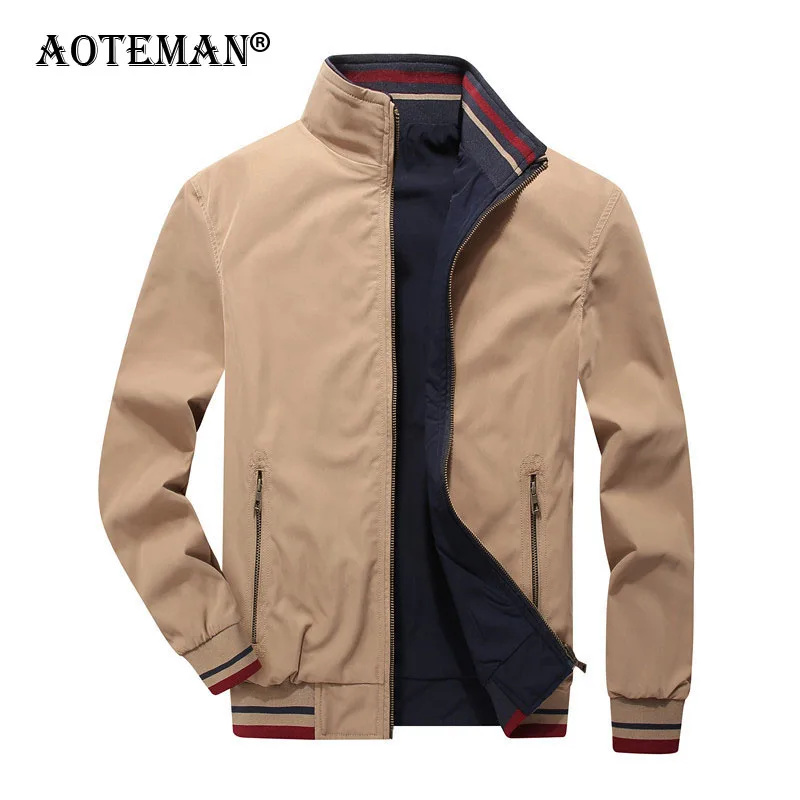 

Men's Jackets Windbreaker Coats Men Clothing 5XL Windproof Male Casual Spring Autumn Men Outwears Two Sides Wears Jacket LM441