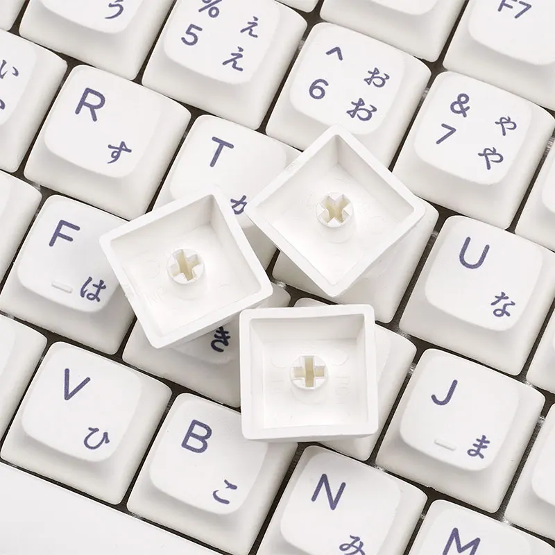 

NP181Key Pure White English Japanese Russian Korean PBT Dye Sub-Large Full Set Of Keycaps For Customizing MX Mechanical Keyboard
