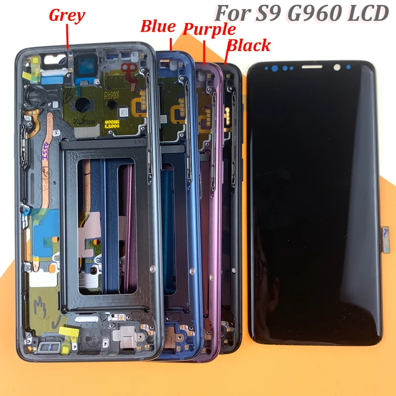 SUPER AMOLED имеет маленький ЖК-дисплей с рамкой для SAMSUNG Galaxy S9 G960 Plus G965 кодирующий