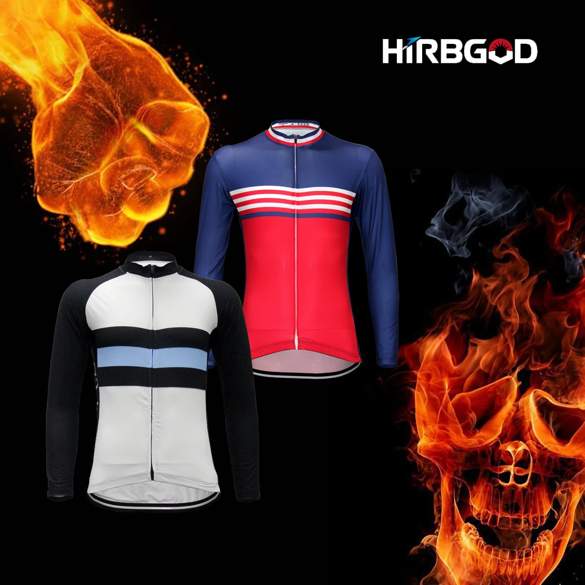 

Рубашка HIRBGOD 2022 мужская с длинными рукавами, тонкая тянущаяся, с светоотражающими полосками, для езды на велосипеде, для горных велосипедов