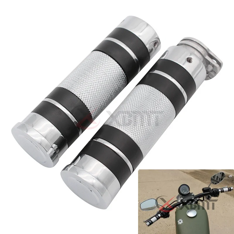 Ручные ручки для мотоциклов аксессуары 7/8 '' 22 мм Honda Kawasaki Suzuki Yamaha Bikes Cruiser Chopper