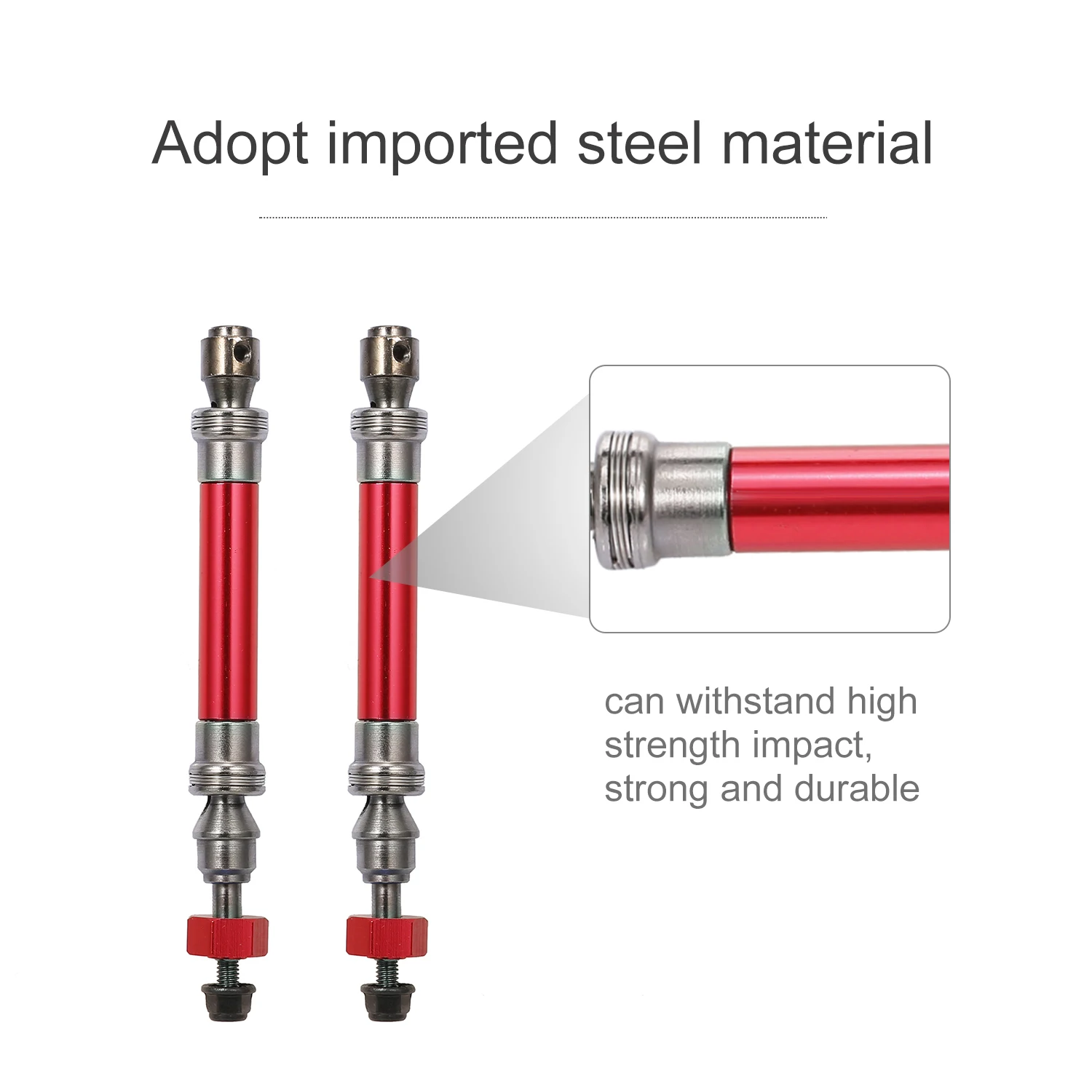 2 шт. SLA018 стальной передний задний Универсальный приводной вал CVD Замена RC части