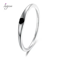 real 925 sterling silver simple heart engrave rings round circle pure finger ring for women wedding engagement jewelry gift