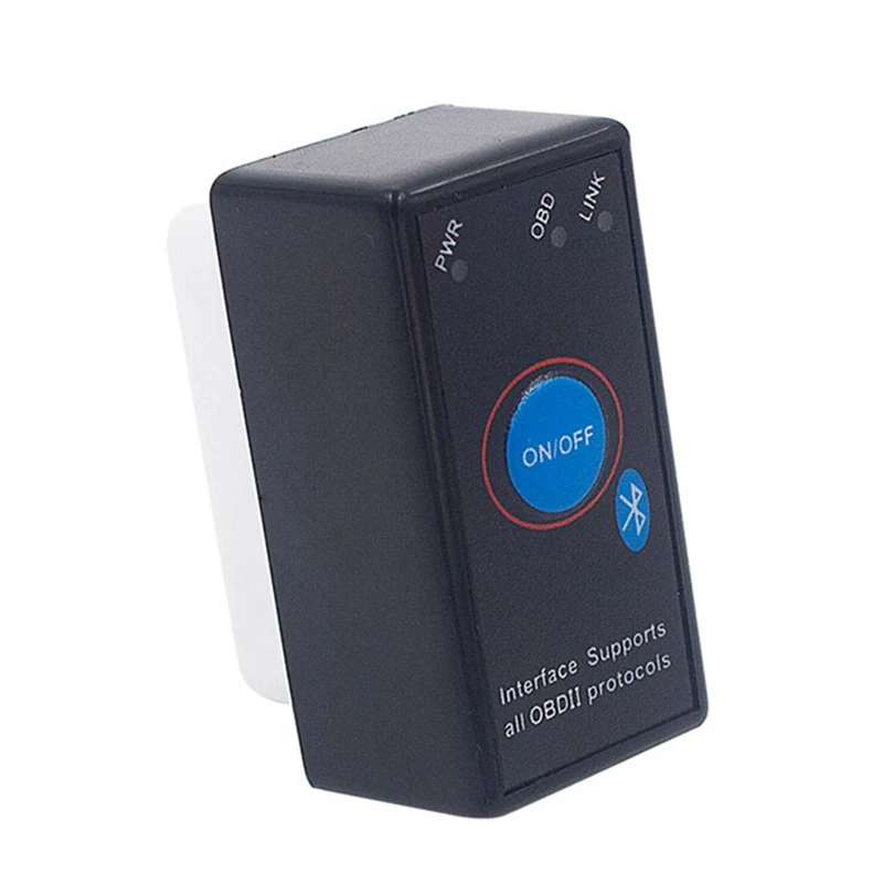 

For Bluetooth With On/Off Button ELM327 OBD2 Car Diagnostic Tool Multi-Languages For OBDII Protocols