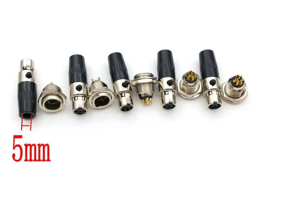 10 комплектов мини XLR Аудио Микрофон Шасси гнездо M/F разъем адаптер оптовая