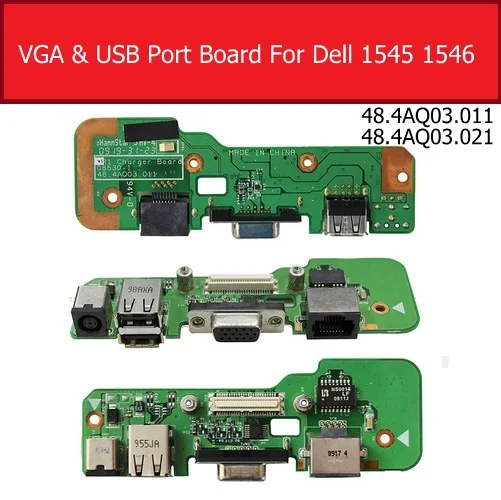 Плата LAN USB VGA и зарядное устройство для Dell Inspiron 1545 1546 сменная плата питания
