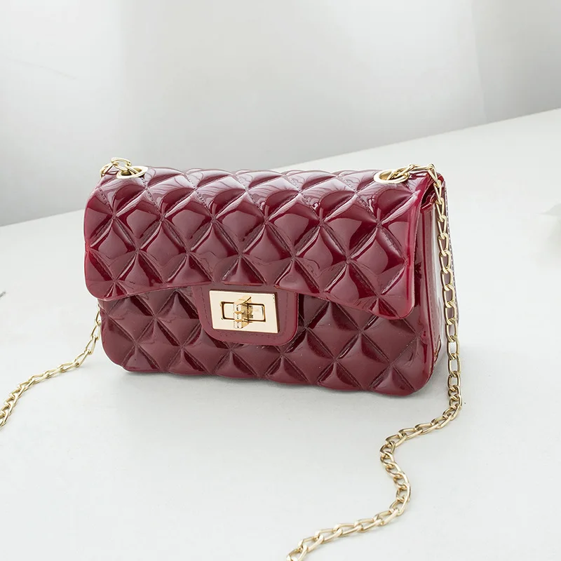 

womens hands jelly 2021 new chain practical one shoulder messenger women's bag fashion purses