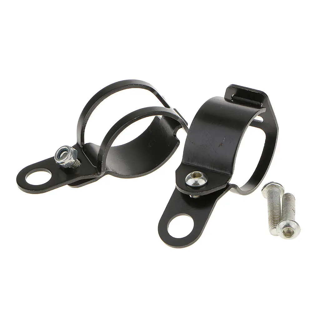 

Black Motorcycle Turn Signal Light Mount Brackets Fork Ear Clamps For 30-35mm Diameter Fork Tubes Metal Made