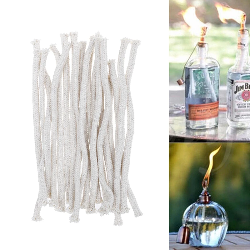 

5Pcs 15cm Cotton wick Alcohol wick rope Coffee alcohol lamp accessories Chemistry teaching instruments