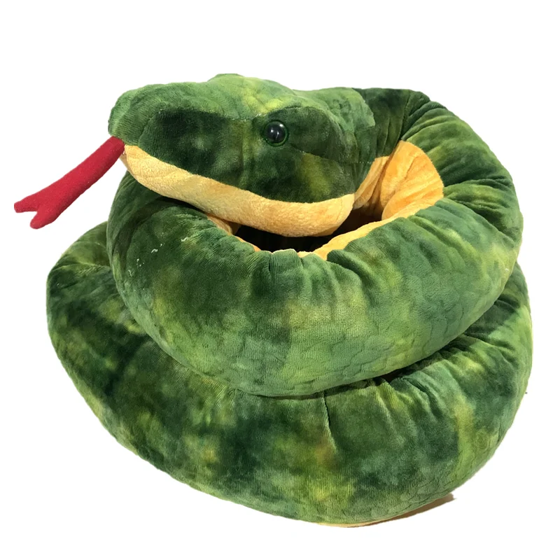 Большой размер имитация питона плюшевая игрушка мягкое Мягкое Животное Анаконда