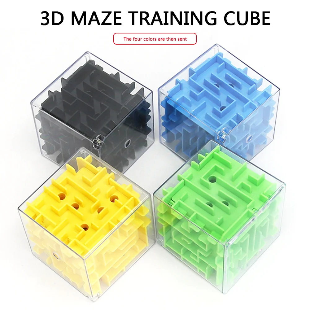 

3D Mini Speed Cube Maze Magic Cube Puzzle Game Cubes Magic Learning Toys Labyrinth Rolling Ball Toys For Children Adult