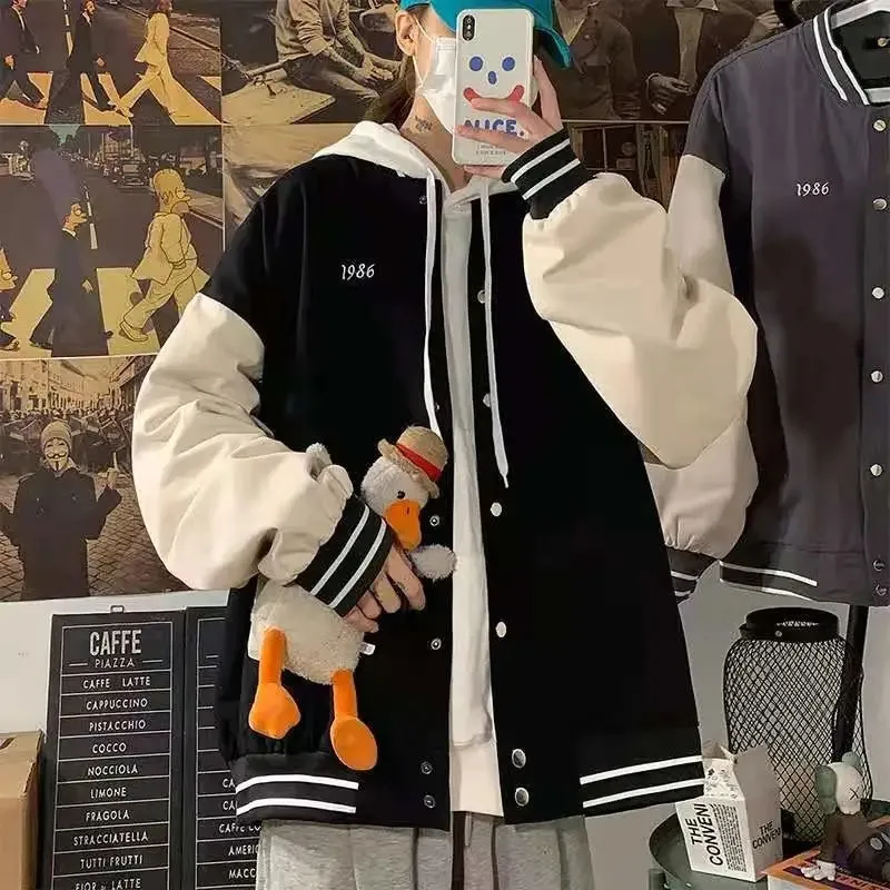 Повседневная тонкая куртка-бомбер в стиле пэчворк женская и Мужская Уличная