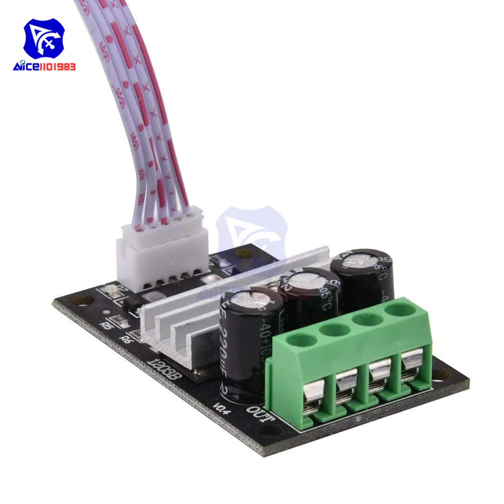 Diymore контроллер скорости двигателя постоянного тока DC 6/12/24/28V 3A PWM регулятор