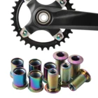 5x велосипеда передняя Звездочка M8 болт гайки твердого горного велосипеда, звездочка цепной передачи винты антикоррозионные звездочки ремонт болт аксессуары