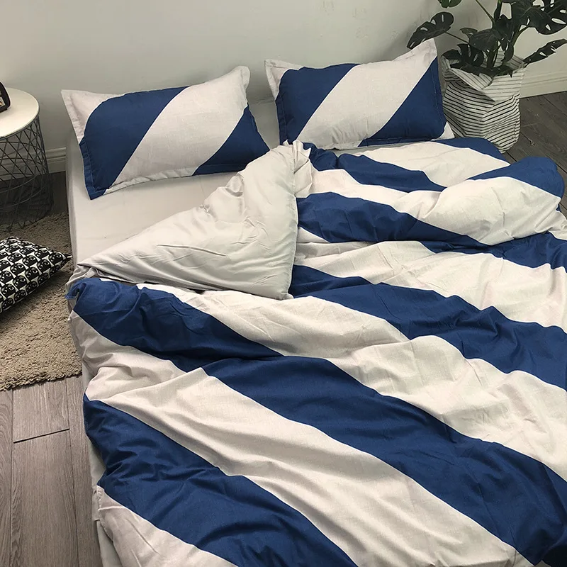 Простое одеяло постельные принадлежности пододеяльник хлопок двуспальные