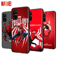 cool marvel spiderman logo soft tpu cover for huawei honor 8s 8c 8x 8a 8 7s 7a 7c 7 pro prime ru max 2020 2019 black phone case