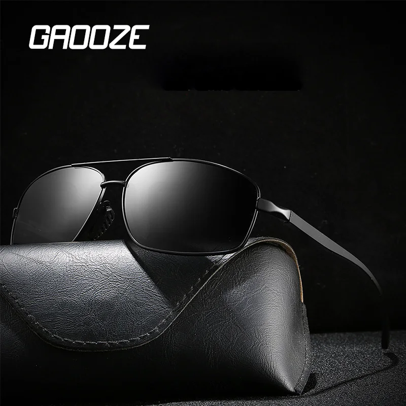 GAOOZE поляризованные солнцезащитные очки для мужчин антибликовые квадратные