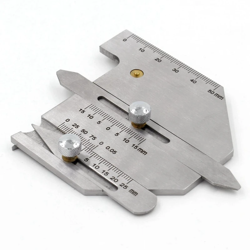 Линейка сварочного контроля из нержавеющей стали HJC60 Калибр сварного шва Высота