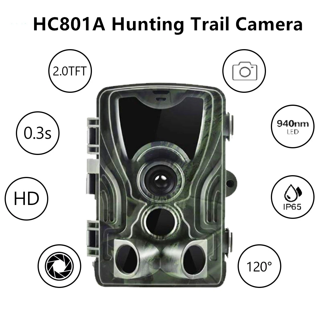 HC801A Охота Камера фото ловушка 20MP ночная версия след HC-801A дикий Дикий Наблюдения