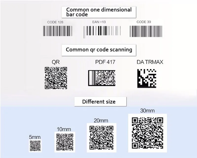 Scanner de Código de Barras Código de Barras Plataforma para Pos Wired Cmos Supermercado Handhel Scanner Leitor qr Usb 2d 1d & 8 Computador e Escritório