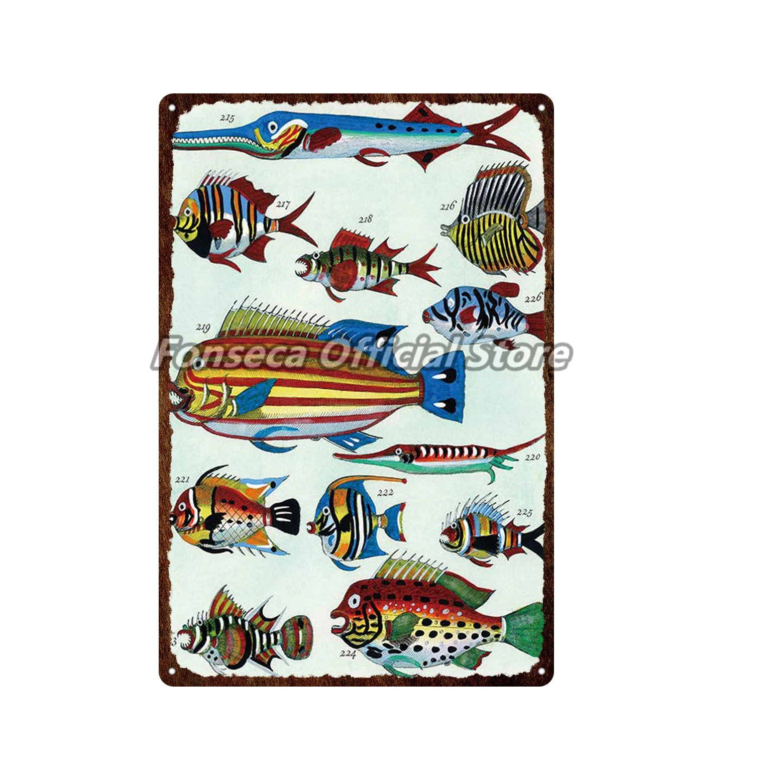 Vintage Fishing Metal Poster Tin Sign Plaque Home Man Cave Decor Decorative Iron Plate Wall | Дом и сад