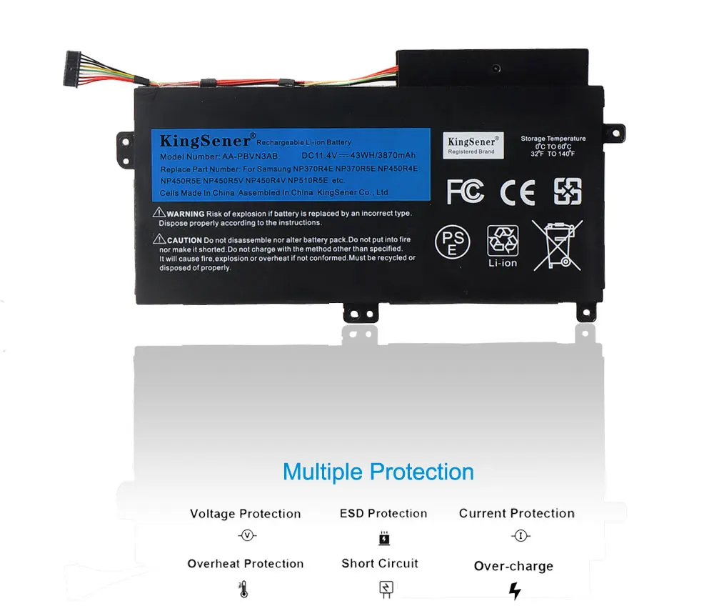 Аккумулятор Kingsener AA-PBVN3AB для ноутбуков SAMSUNG батарея NP370R4E NP370R5E NP370R5V NP450R4E NP450R5E NP450R4V